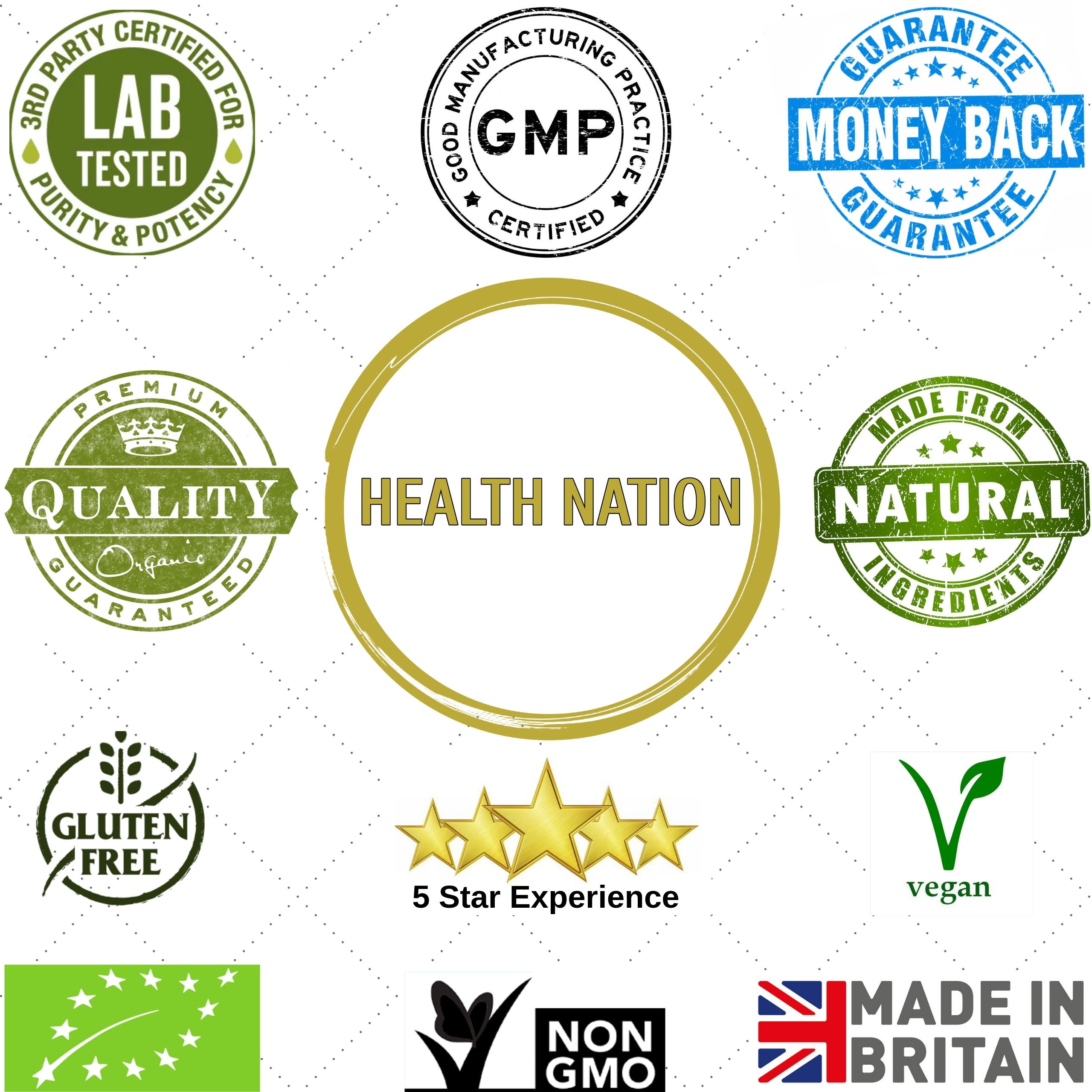 Hemp Oil Drops 5% | Full Spectrum Raw Extract | Helps with Pain, Anxiety, Stress and Mood | EU Organic Grown | Made in UK | Tested by a UK 3rd Party Lab to prove Purity and Potency - Health Nation