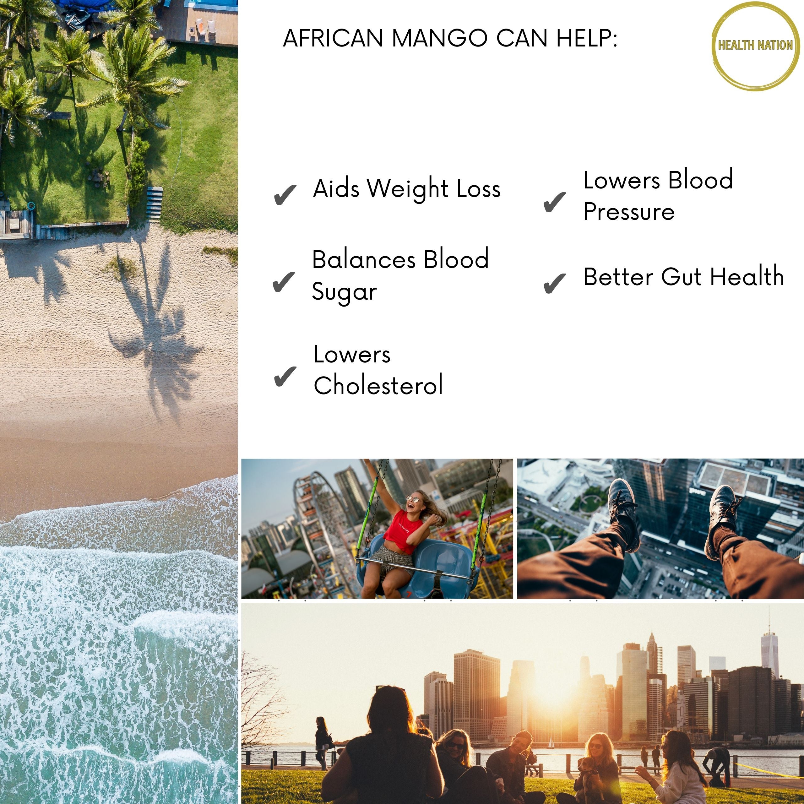 African Mango Extract | Helps with Gut/Digestion and Weight Loss | Made in UK | 18000mg 60 Capsules - Health Nation
