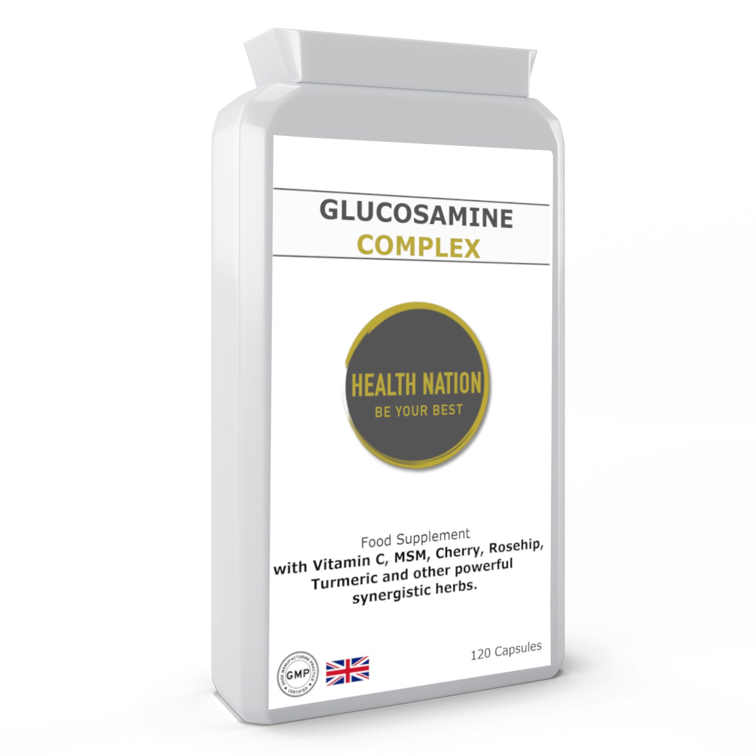 Glucosamine Complex | Helps with Vibrant Skin, Hair, Nails, Anti-Ageing, Detox, Cartilage Health and Joint Paint | 120 Capsules