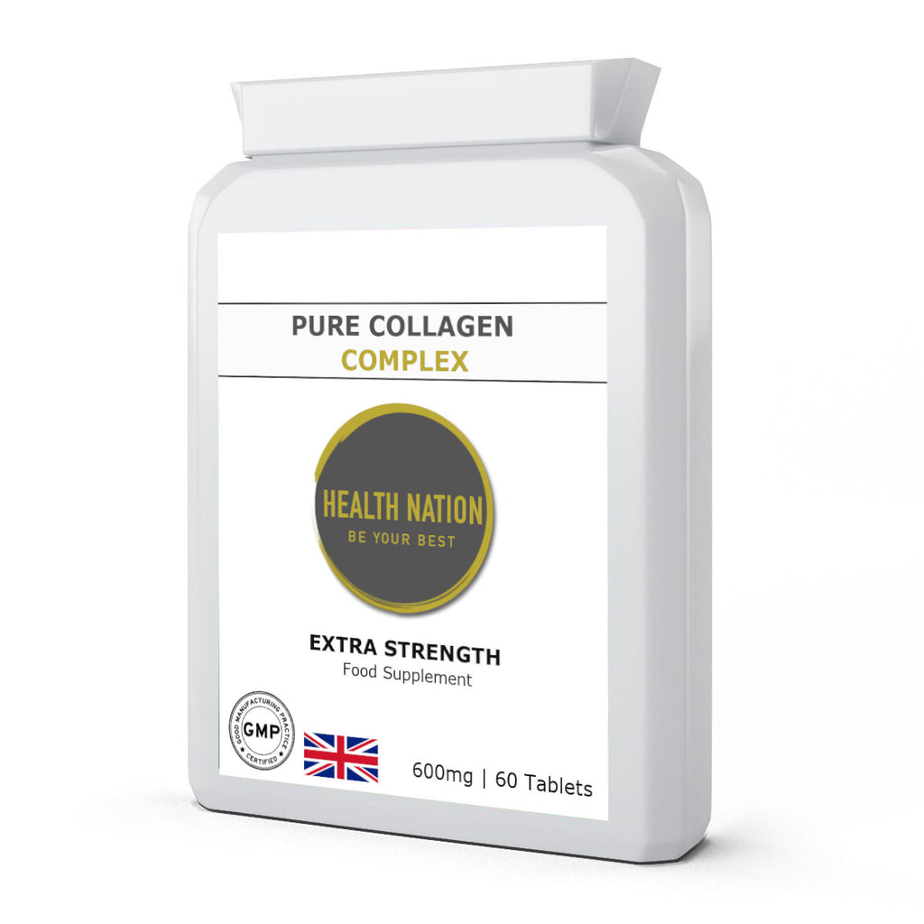 Pure Collagen Complex | Helps with Vibrant Skin, Hair, Sleep, Gut/Digestion, Joint Pain, Anti-Ageing and Balances Blood Sugar | Made in UK | 60 Capsules