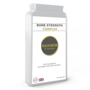 Bone Strength Complex | Helps with Bone Strength and Health | Made in UK | 90 Capsules - Health Nation