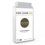 Cod Liver Oil | Helps with Anxiety, Mood, Joint Pain, Eye Support, Anti-Ageing and Balances Blood Sugar | Made in UK | 1000mg 90 Capsules - Health Nation