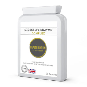 Digestive Enzyme Complex | Helps with Digestion, Bloating and Nutrient Absorption | Made in UK | 90 Capsules - Health Nation