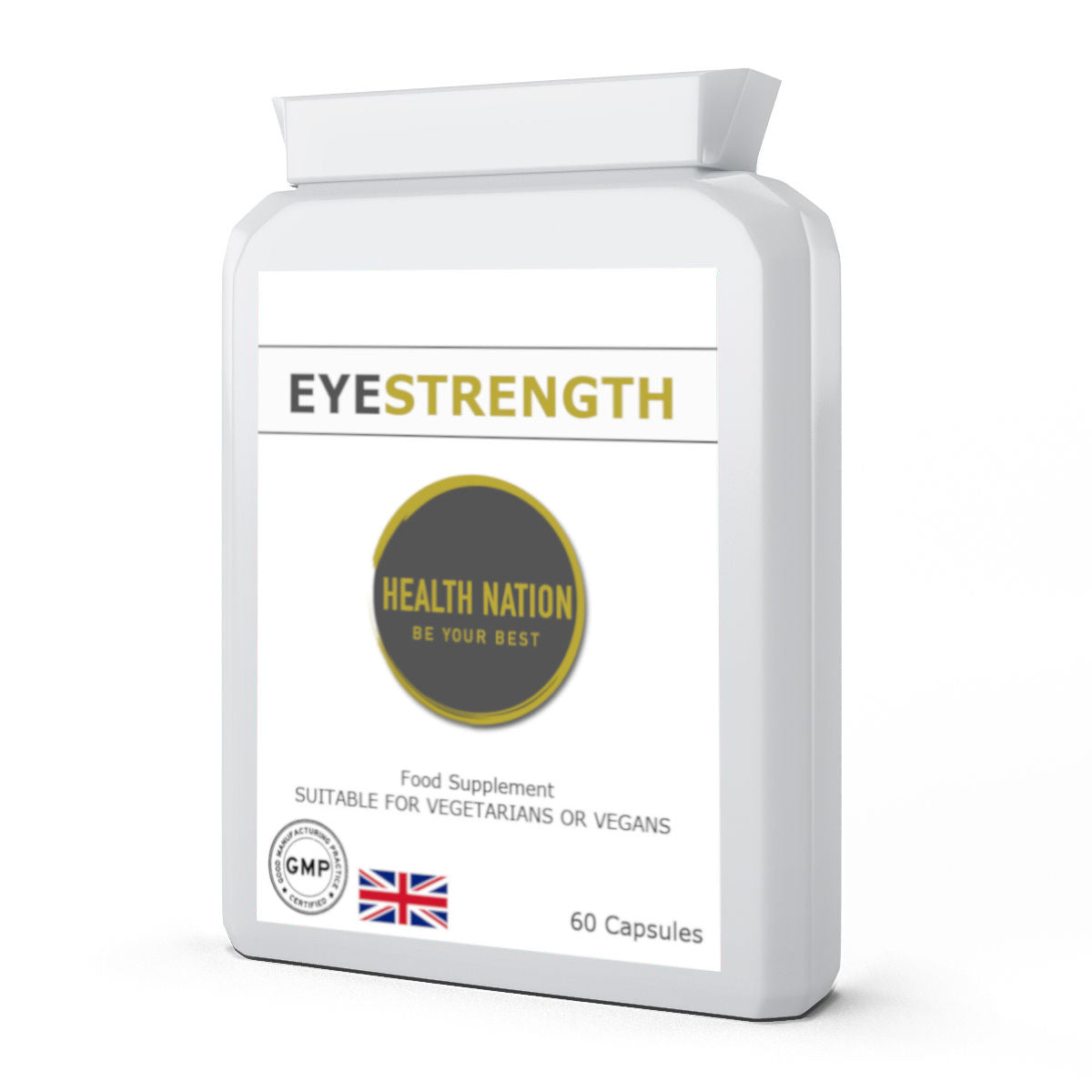 EyeStrength | Helps with Eye Health, Eye Focus, Eye Pressure, Filters 'blue' light and Macular Health | Made in UK | 60 Capsules - Health Nation