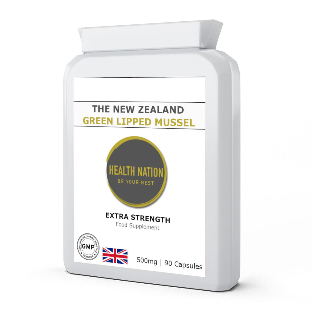 Green Lipped Mussel | Helps with Joint Pain and Gut/Digestion | Made in UK | 500mg 90 Capsules
