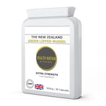 Green Lipped Mussel | Helps with Joint Pain and Gut/Digestion | Made in UK | 500mg 90 Capsules