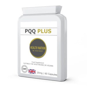 PQQ Pyrroloquinoline Quinone | Helps with Mood, Energy, Anti-Ageing, Mental Clarity and Sleep | Made in UK | 20mg 60 Capsules - Health Nation