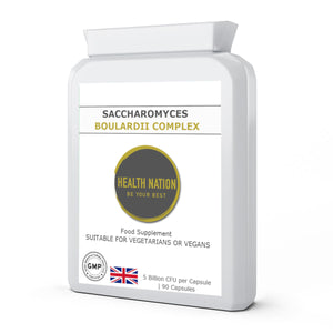 Saccharomyces Boulardii | Helps with Vibrant Skin, Mood, Gut/Digestion, Cold/Flu and Balances Blood Sugar | Made in UK | 90 Capsules - Health Nation