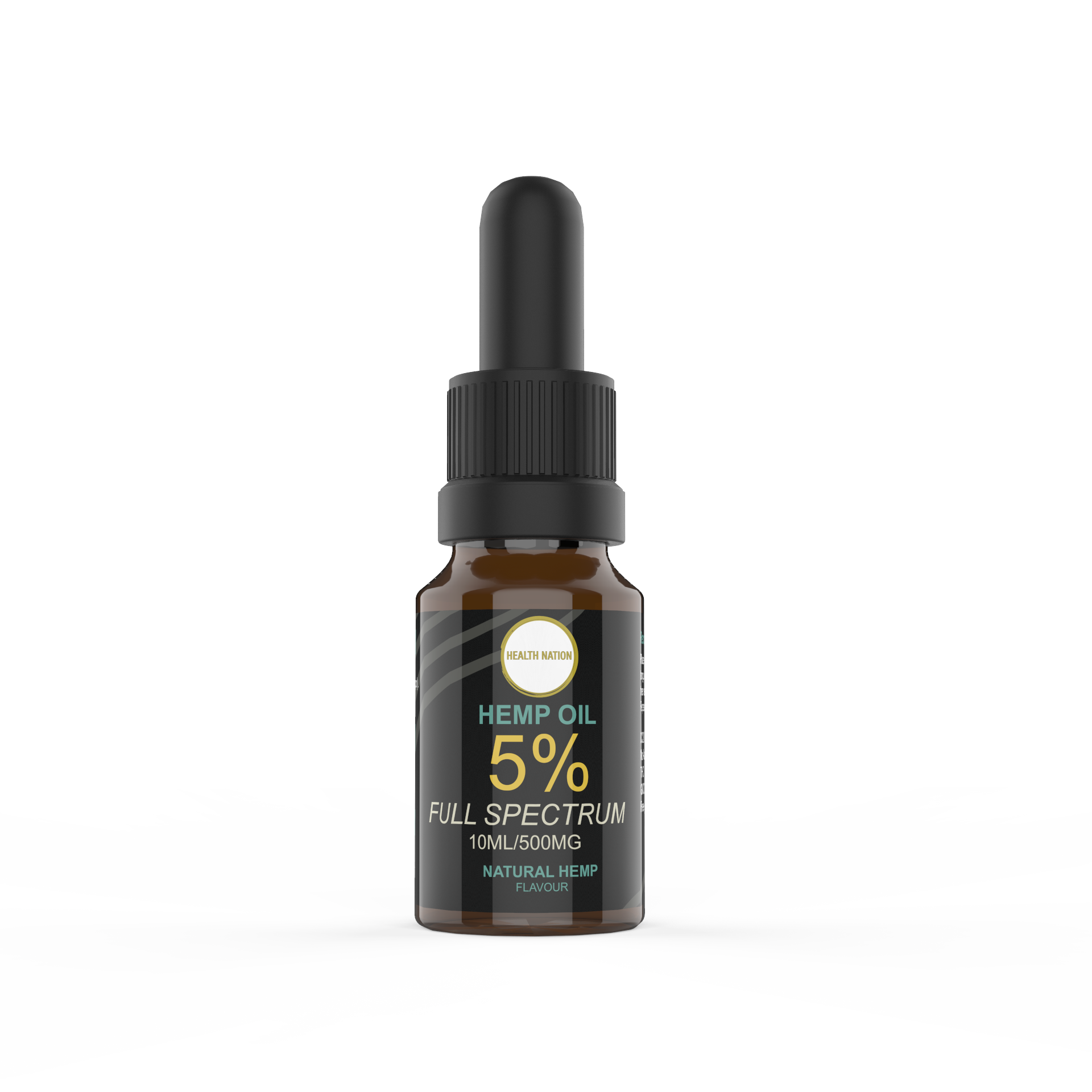 Hemp Oil Drops 5% | Full Spectrum Raw Extract | Helps with Pain, Anxiety, Stress and Mood | EU Organic Grown | Made in UK | Tested by a UK 3rd Party Lab to prove Purity and Potency - Health Nation